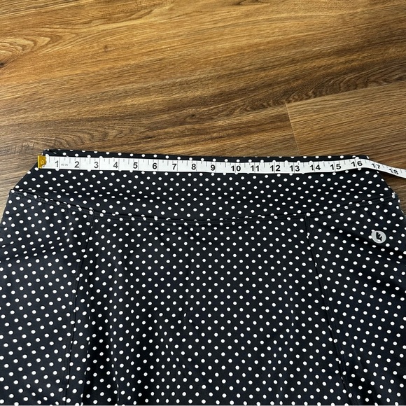 DONA JO Ultimate Skirt Skort Womens Size (4) XXL Black Polka Dot Golf Tennis - Picture 7 of 10
